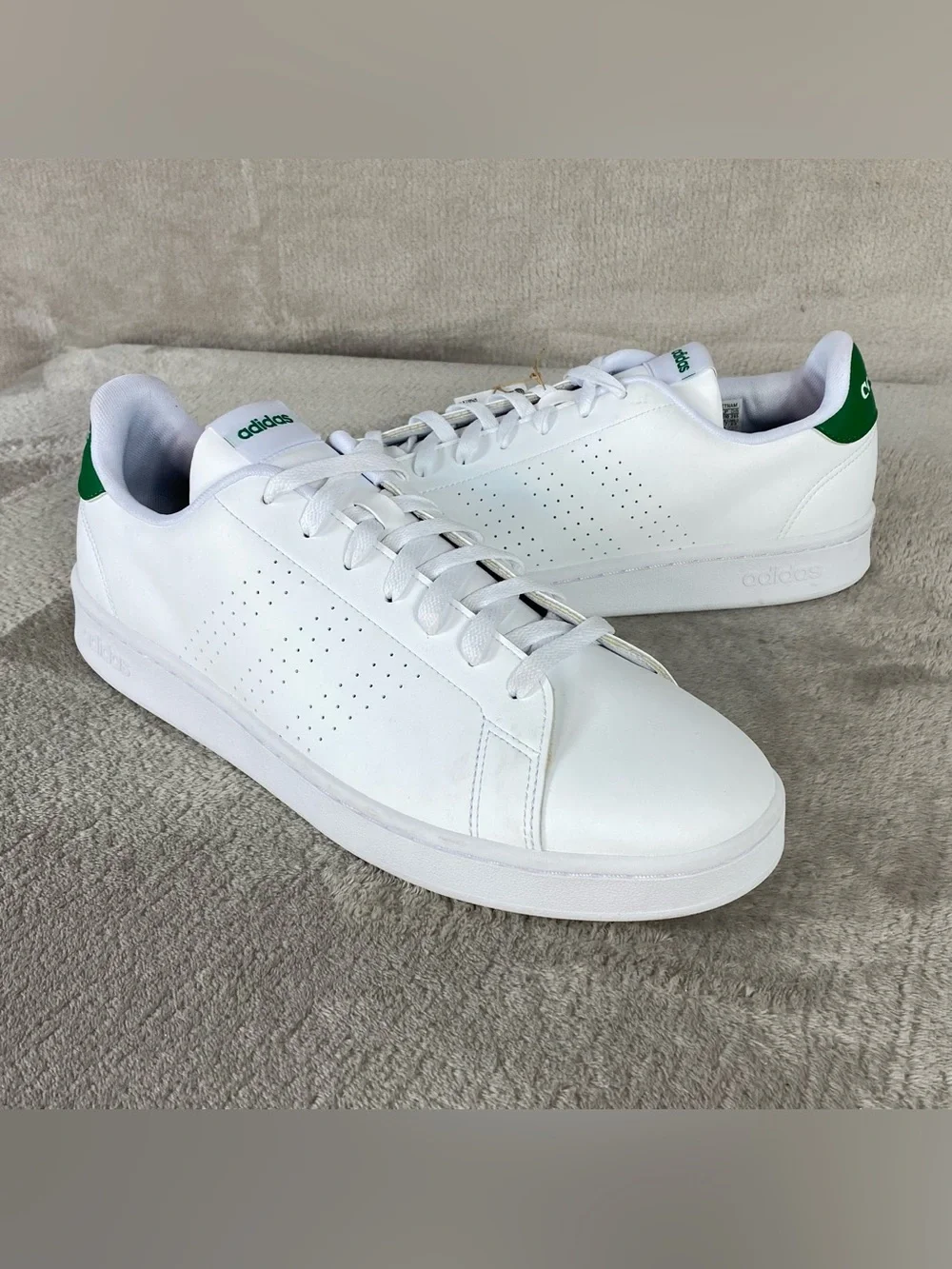 adidas Advantage GZ5300 Mens Size 13 Cloud White Tennis‎ Pickleball Shoes NEW